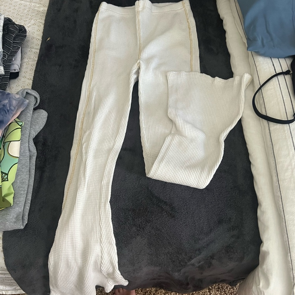 Urban Outfitters white flare pants